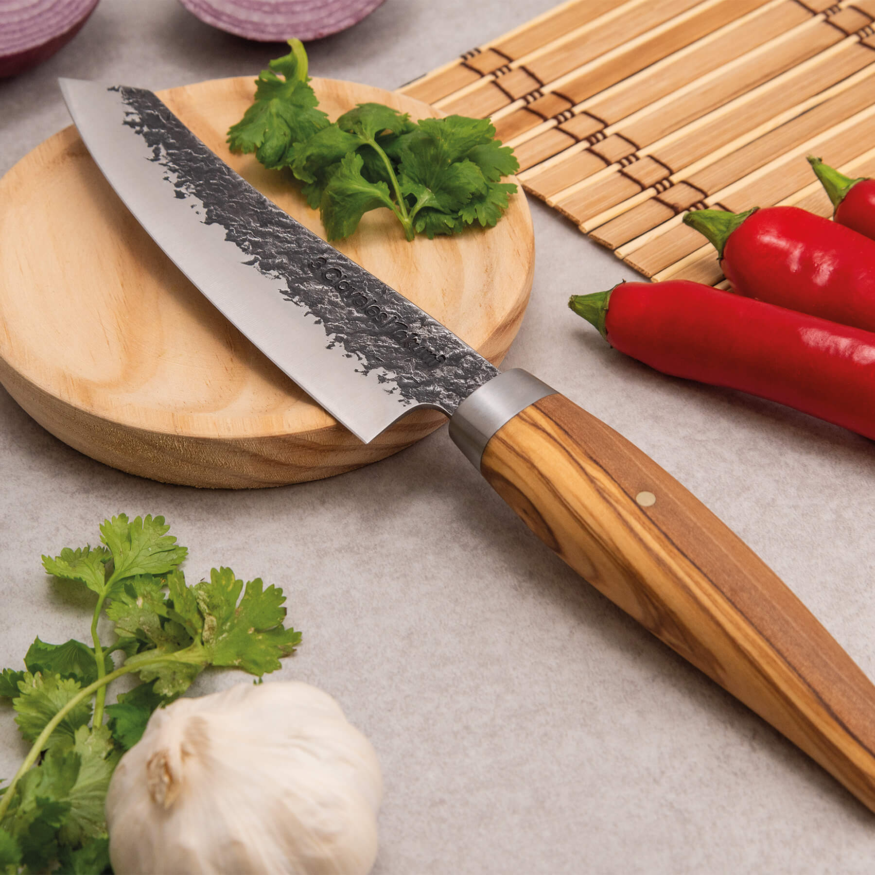 Cuchillo Cocina Japones - 3 Claveles